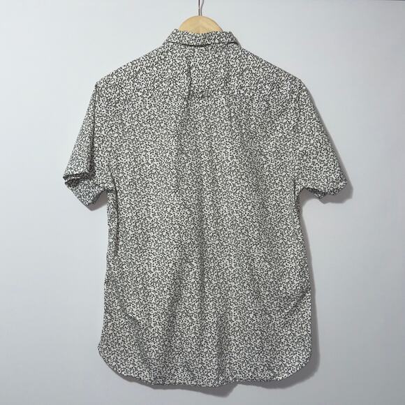 Ricky singh Denim & flower slim fit button down floral shirt women's size medium - Picture 2 of 7